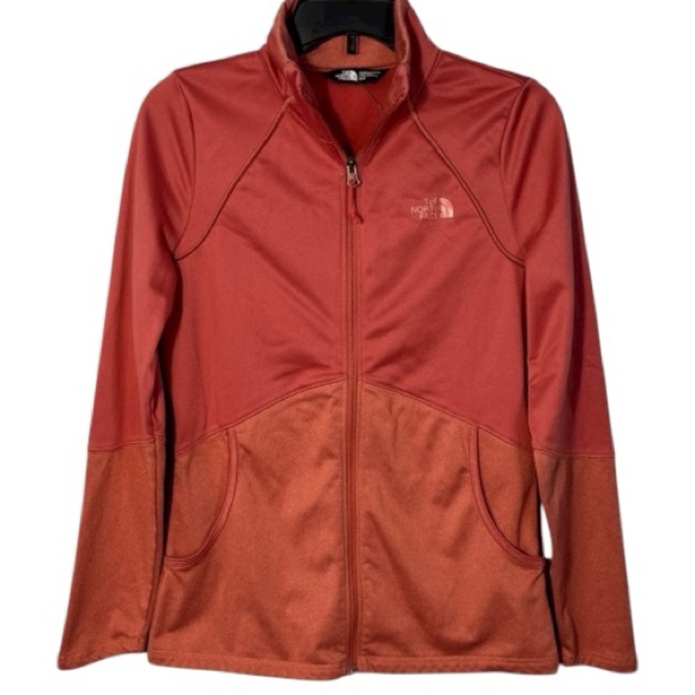 The North Face Jacket Orange‎ Two-Tone Fleece Lined in  Size M  EUC